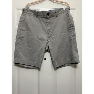 Brooks Brothers Men's Chino Shorts 36 X 10 Flat Front Gray Golf‎ Resort Preppy